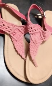 Gladiator sandals in pink